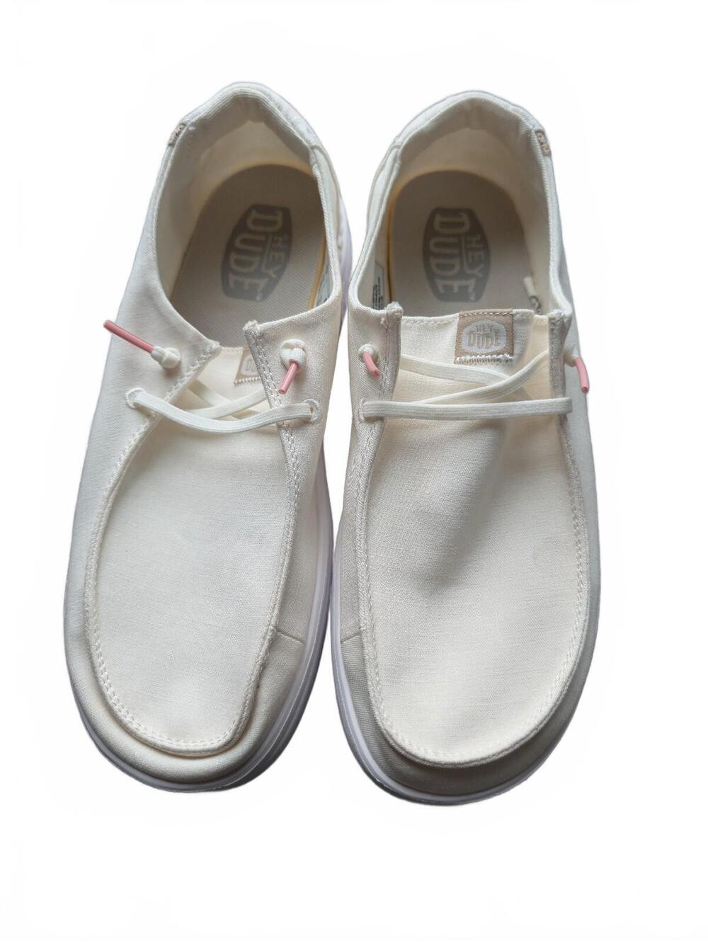 Hey Dude Wendy Rise Spark White Women's Casual Shoes Size W9